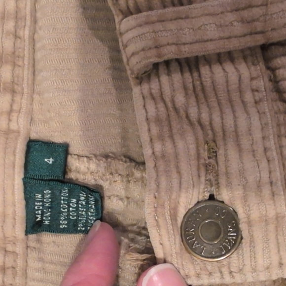Ralph Lauren Brown Corduroy Boot Cut Pants Size 4 - Picture 3 of 11